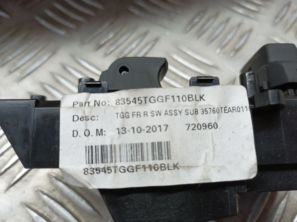 Mando Elevalunas Delantero Derecho para Honda Civic Lim.5 (Fk)