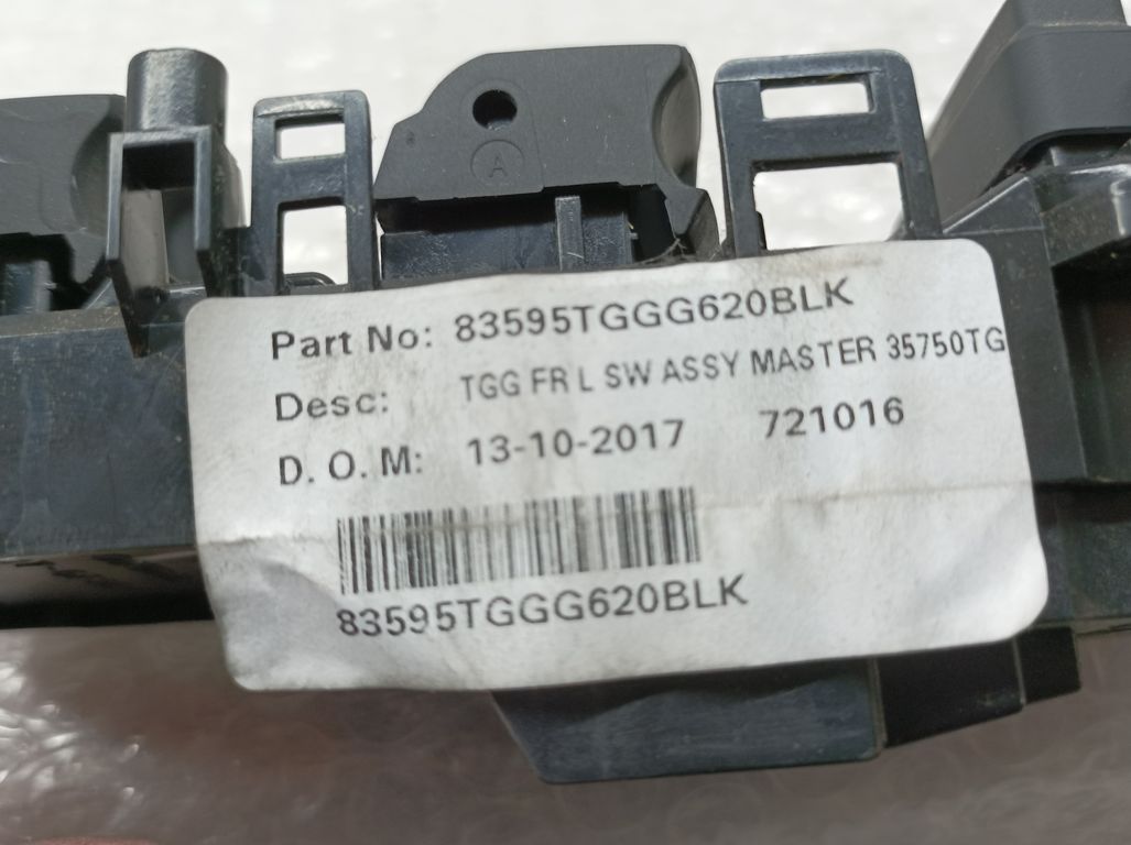 Mando Elevalunas Delantero Izquierdo para Honda Civic Lim.5 (Fk)