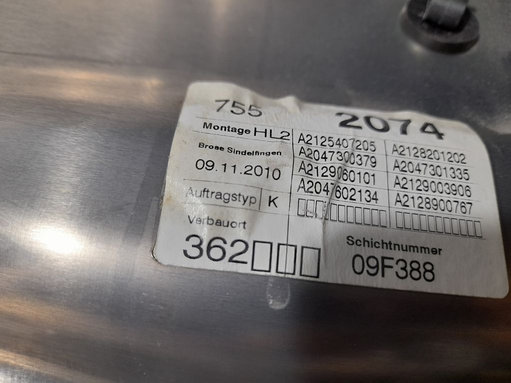 Elevalunas Trasero Derecho para Mercedes-Benz Clase E (W212) Familiar