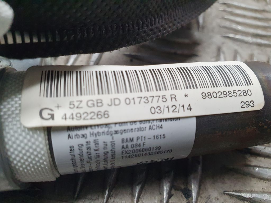 Airbag Cortina Delantero Izquierdo para Peugeot 508