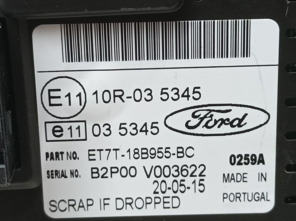 Pantalla Multifuncion para Ford Fiesta (Ccn)