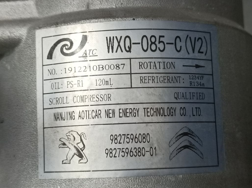Compresor Aire Acondicionado para Opel Corsa F