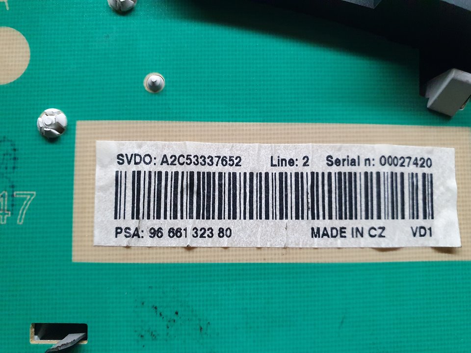 Cuadro Instrumentos para Peugeot 207