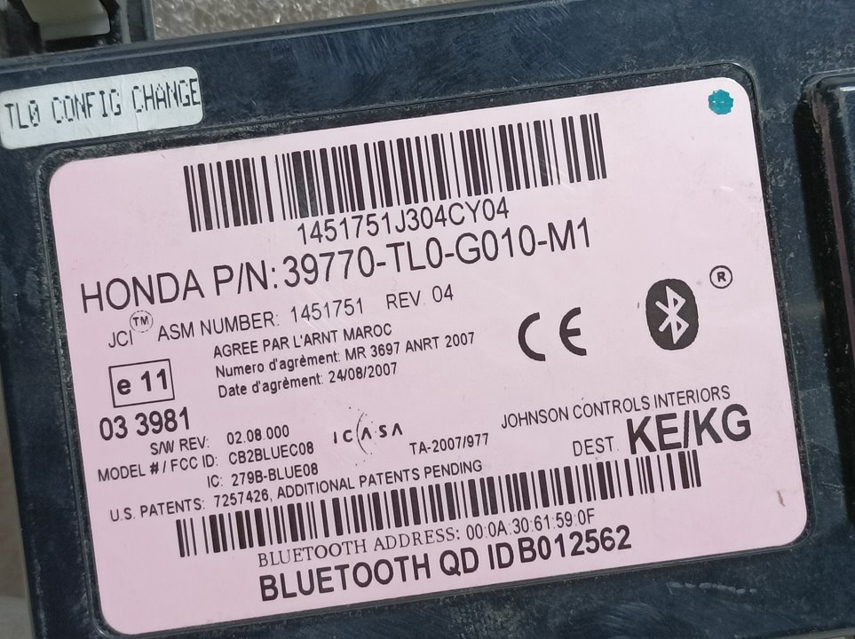 Modulo Electronico para Honda Accord Berlina (Cu)