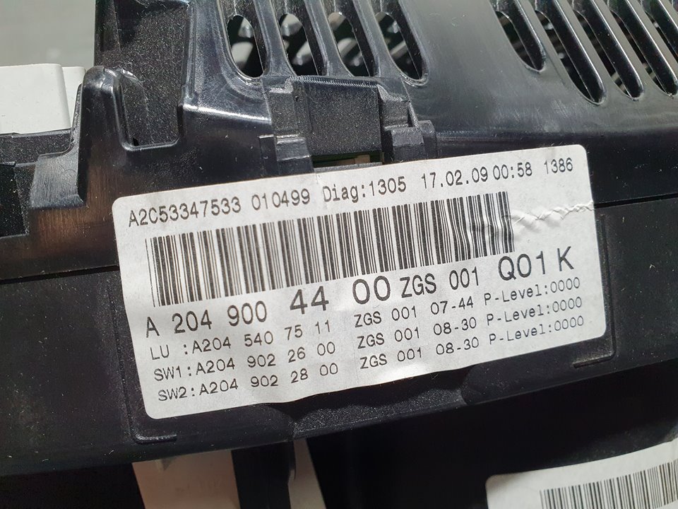 Cuadro Instrumentos para Mercedes-Benz Clase C (W204) Familiar