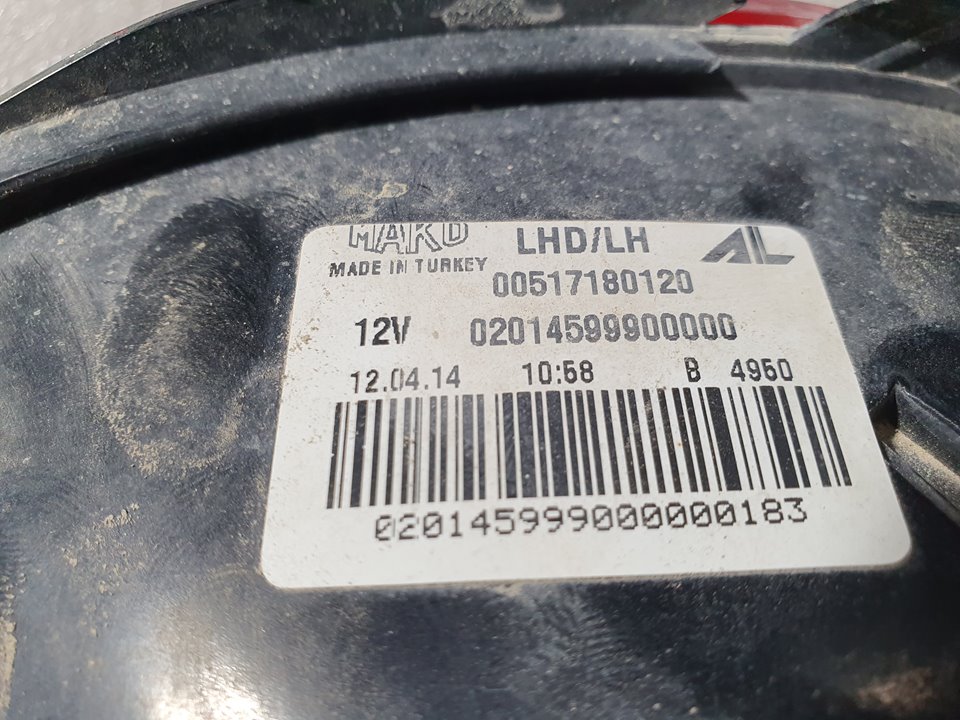 Piloto Trasero Izquierdo Paragolpes para Alfa Romeo Mito (145)