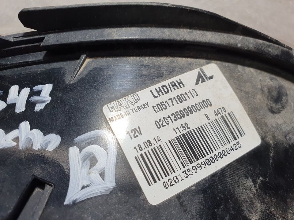 Piloto Trasero Derecho Paragolpes para Alfa Romeo Mito (145)