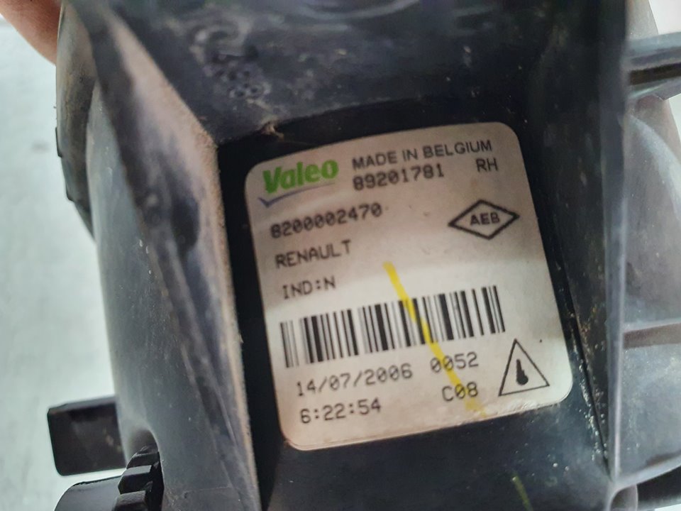 Faro Antiniebla Derecho para Renault Espace Iv (Jk0)