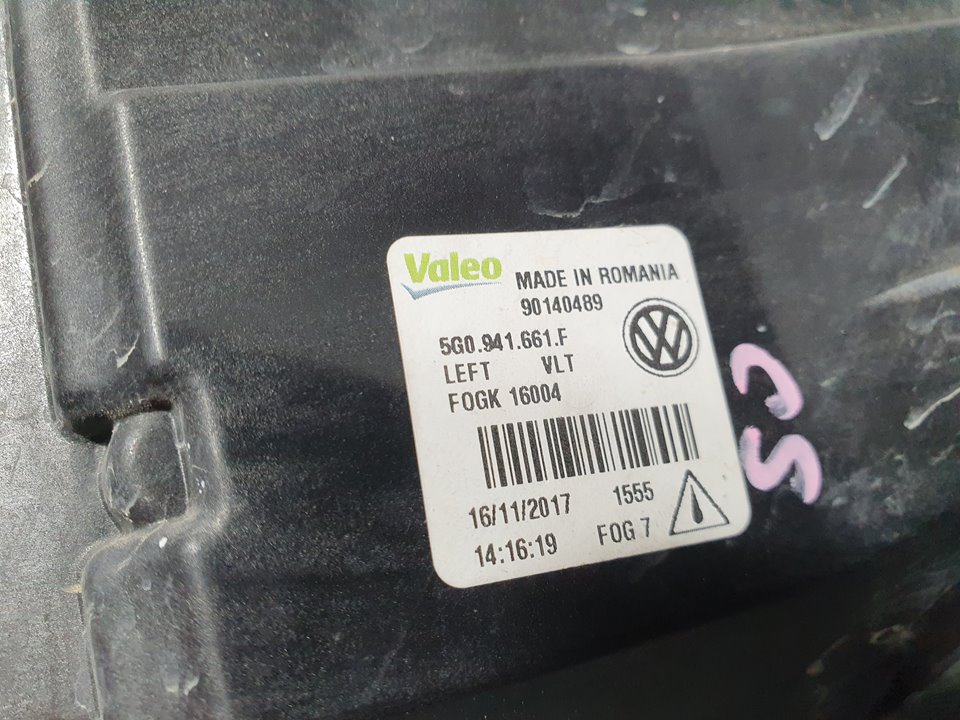 Faro Antiniebla Izquierdo para Volkswagen Golf Vii Lim. (Bq1)