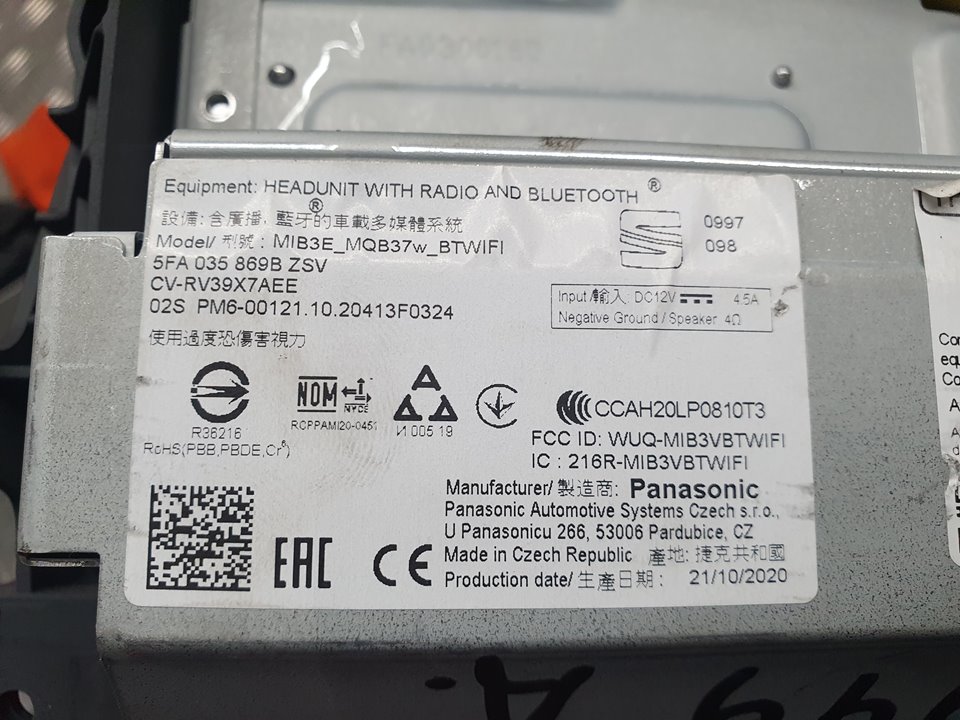 Sistema Navegacion Gps para Seat Leon (Kl1)