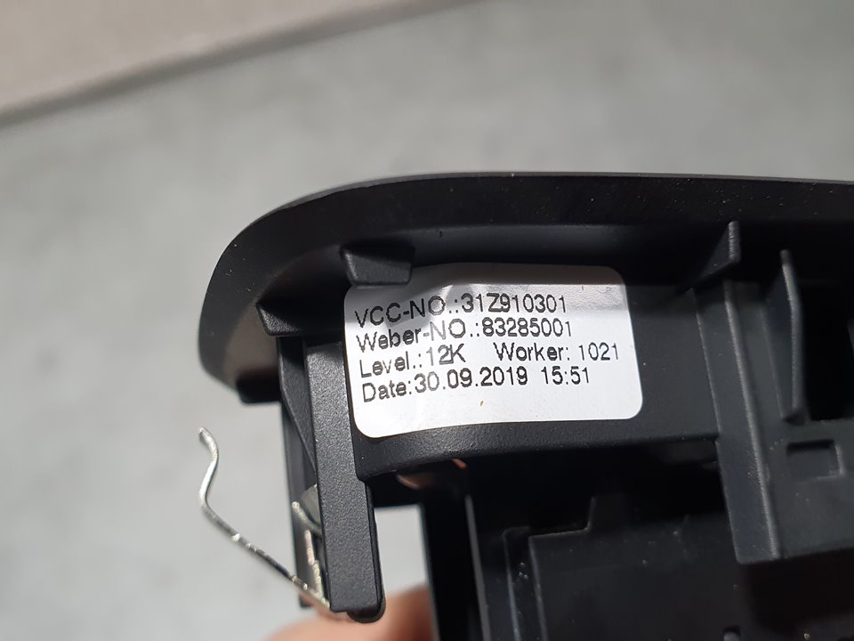 Mando Elevalunas Delantero Derecho para Volvo V60 Familiar