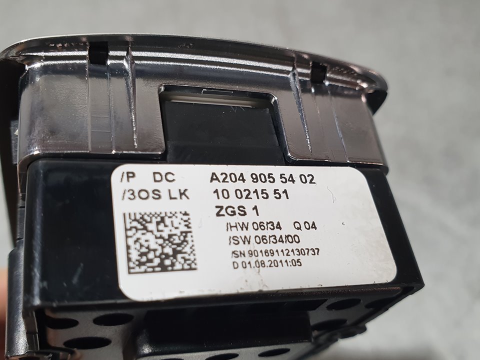 Mando Elevalunas Delantero Izquierdo para Mercedes-Benz Clase C (W204) Lim.