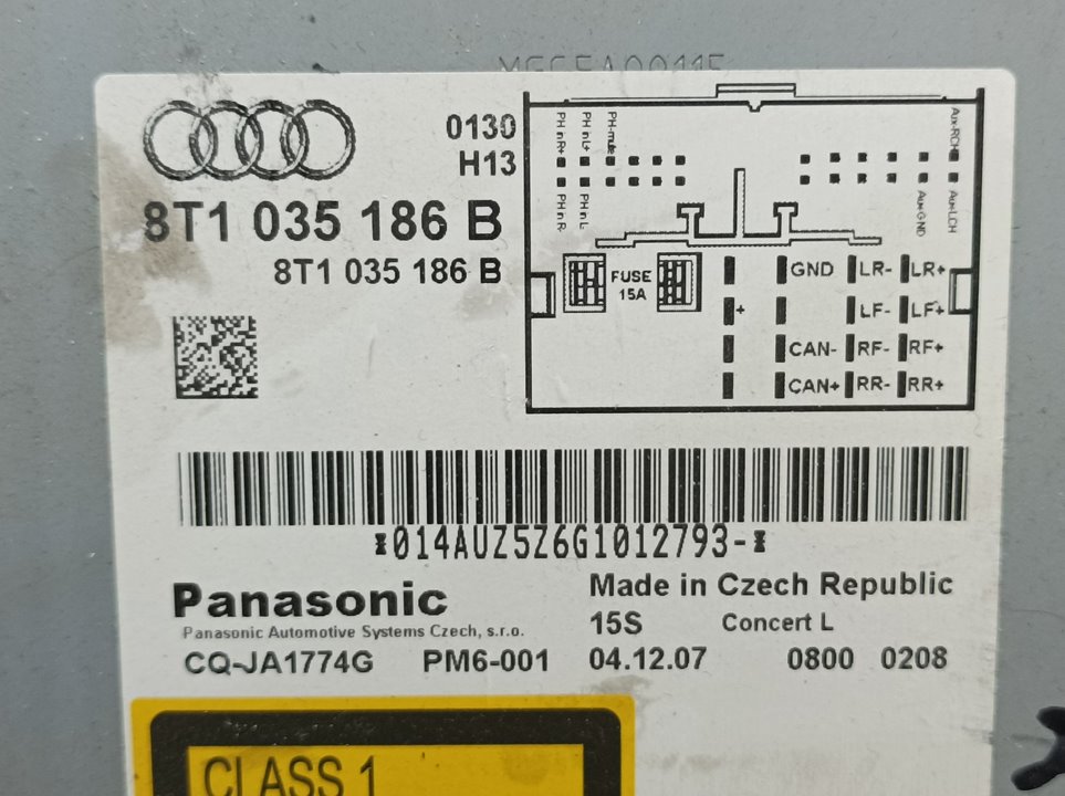 Sistema Audio / Radio Cd para Audi A4 Ber. (B8)