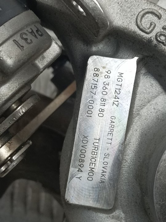 Turbocompresor para Peugeot 208 (P2)