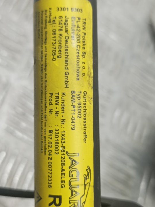 Pretensor Airbag Derecho para Jaguar X-Type