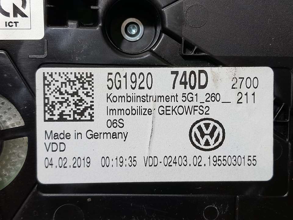Cuadro Instrumentos para Volkswagen Golf Vii Lim. (Bq1)