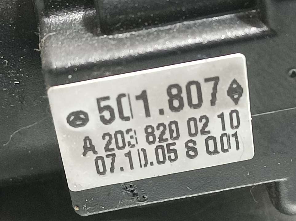 Mando Elevalunas Trasero Derecho para Mercedes-Benz Clase C (W203) Familiar