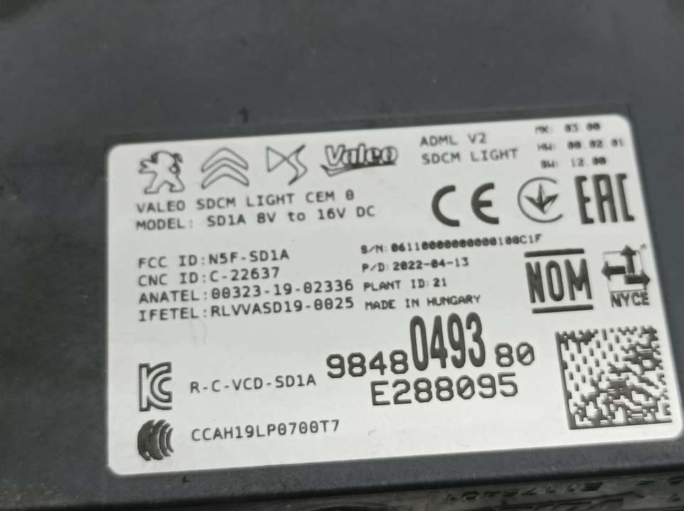 Modulo Electronico para Peugeot 308