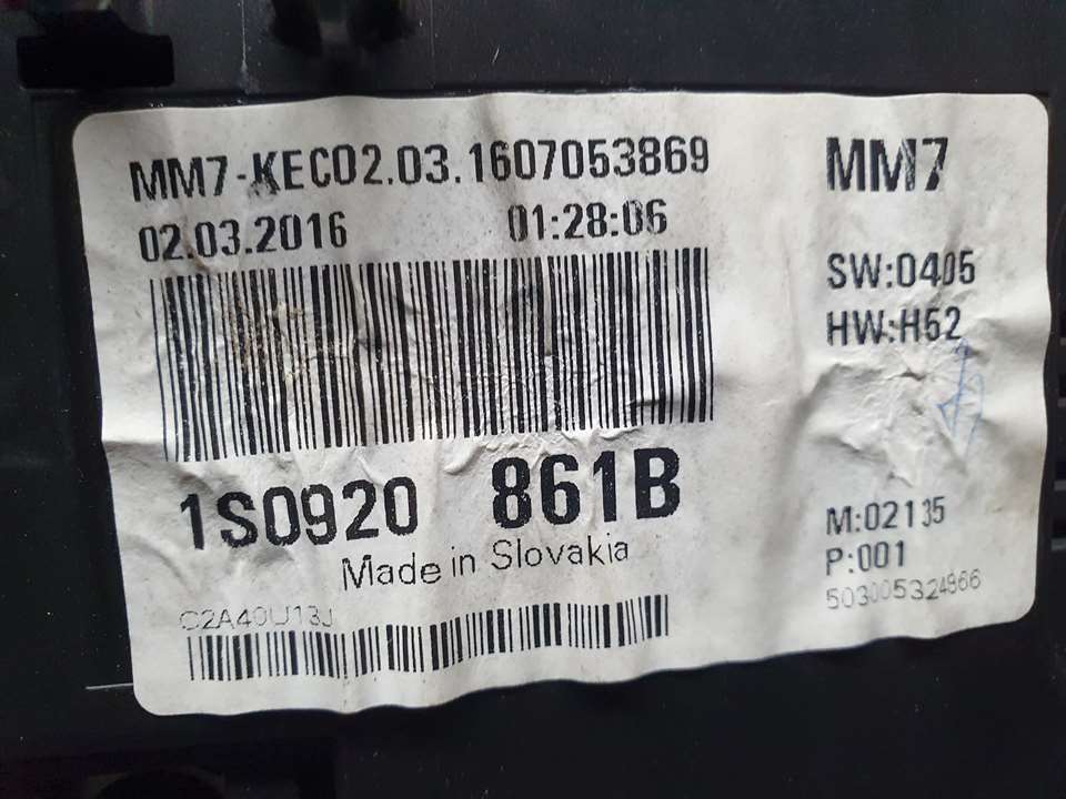 Cuadro Instrumentos para Volkswagen Up! (122)