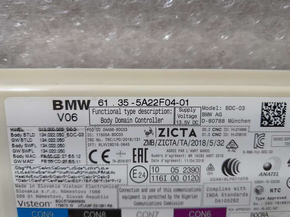Caja Reles / Fusibles para Bmw Serie 1 Lim. (F40)