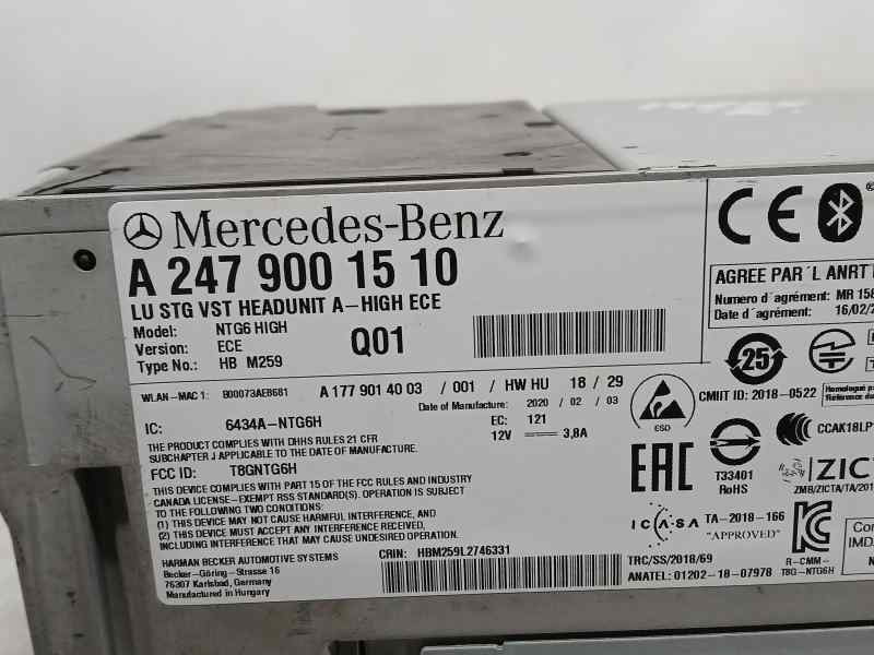 Sistema Navegacion Gps para Mercedes-Benz Clase B (247)