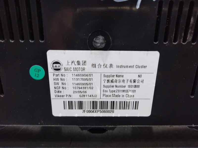 Cuadro Instrumentos para Mg Zs
