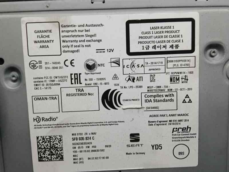 Sistema Audio / Radio Cd para Seat Leon (5F1)