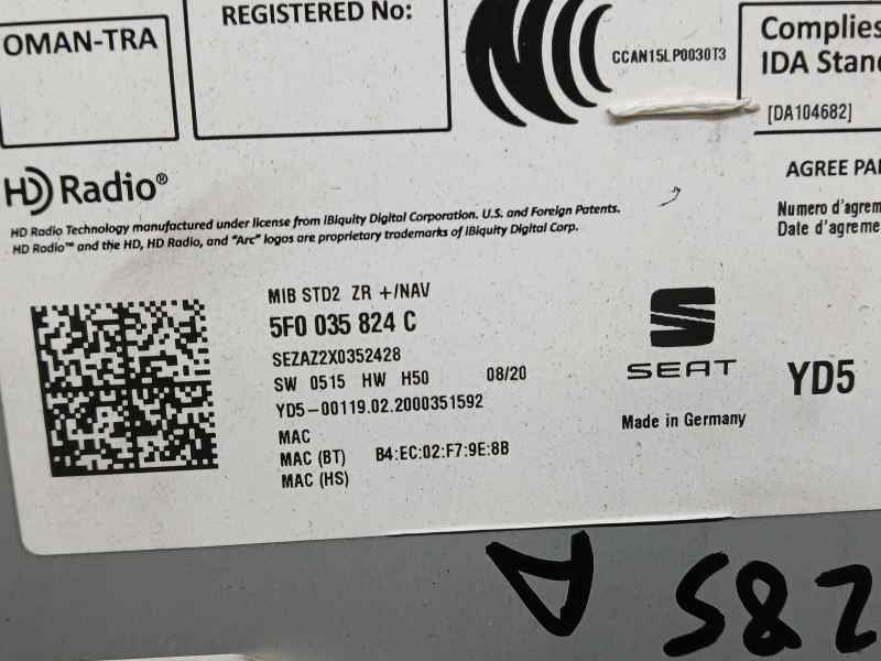 Sistema Audio / Radio Cd para Seat Leon (5F1)