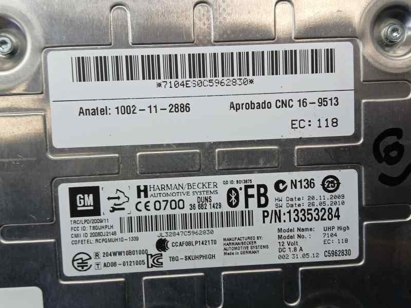 Modulo Bluetooth para Opel Astra J Gtc