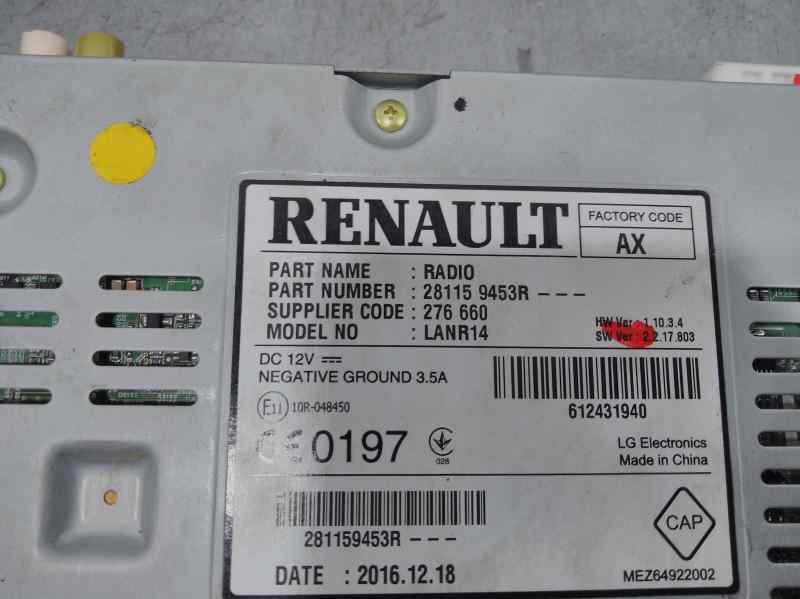 Sistema Audio / Radio para Renault Megane Iv Berlina 5P