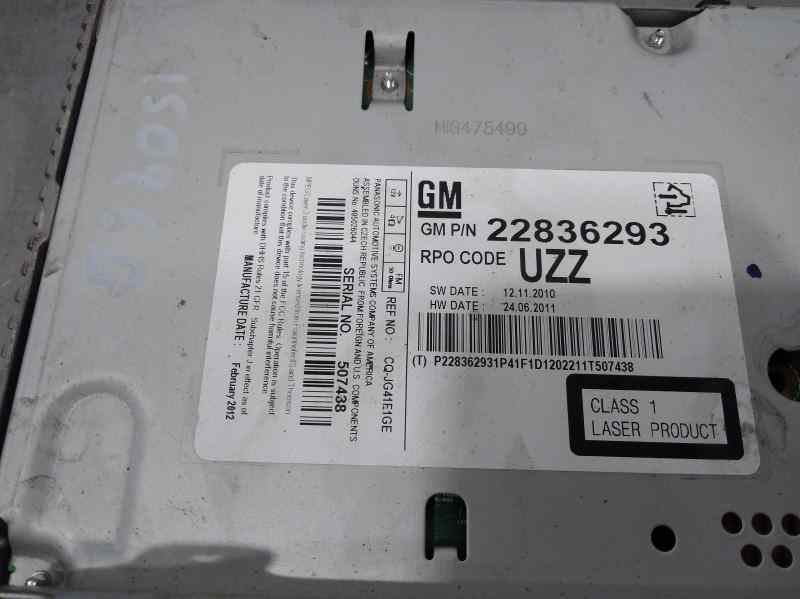 Sistema Audio / Radio Cd para Opel Zafira Tourer