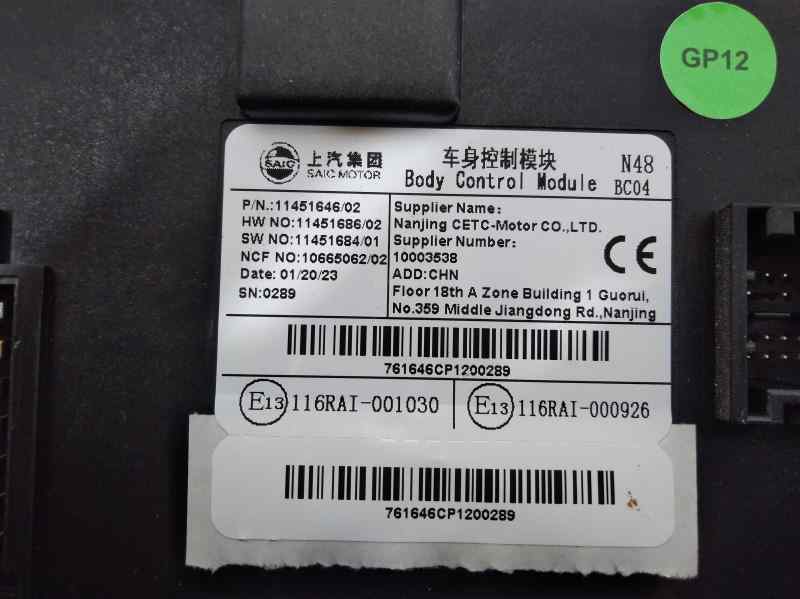 Modulo Electronico para Mg Zs