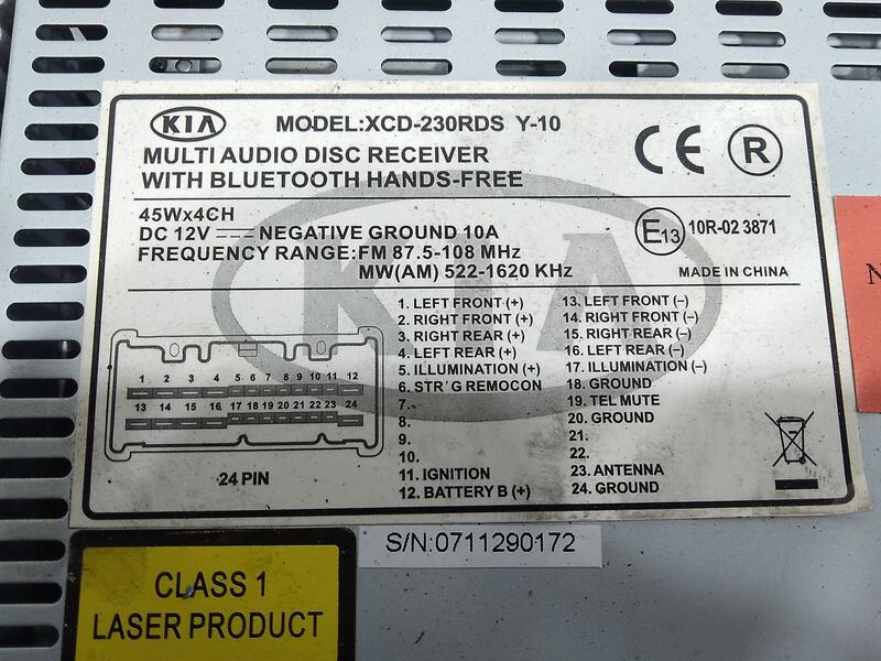 Sistema Audio / Radio Cd para Kia Sportage