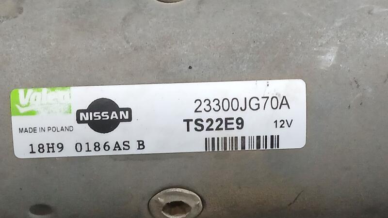 Motor Arranque para Nissan Qashqai (J10)