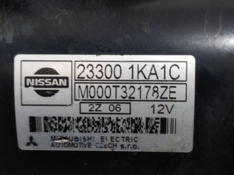 Motor Arranque para Nissan Juke (F15)