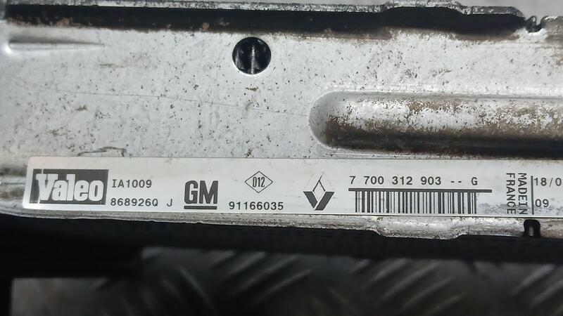 Intercooler para Renault Trafic Caja Cerrada (Ab 4.01)