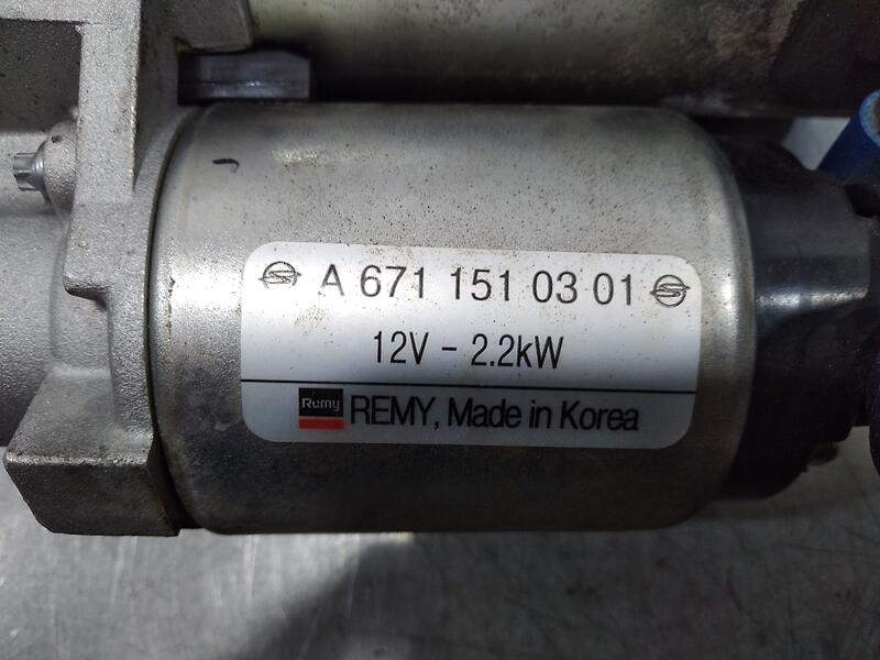 Motor Arranque para Ssangyong Rodius