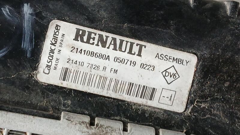 Radiador Agua para Renault Captur