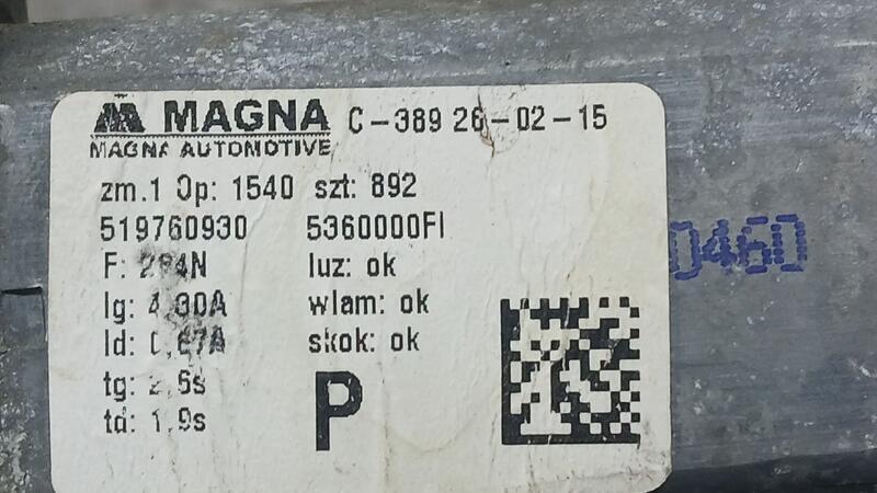 Elevalunas Delantero Izquierdo para Fiat Nuova 500 (150)
