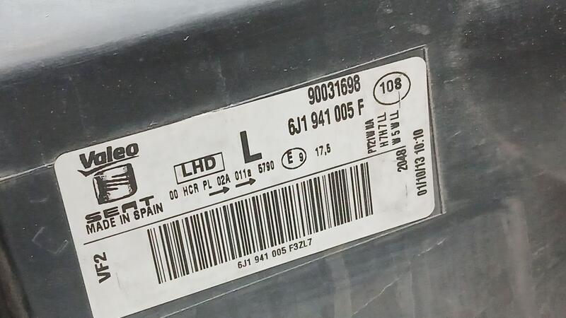 Faro Izquierdo para Seat Ibiza (6J5)
