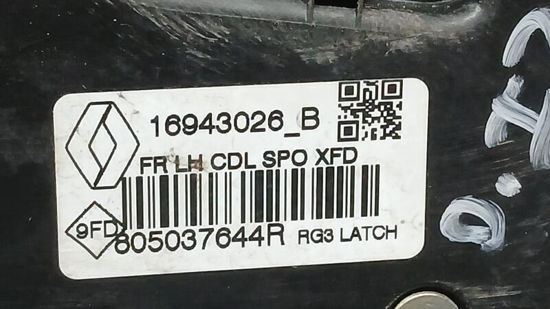 Cerradura Puerta Delantera Izquierda para Renault Talisman