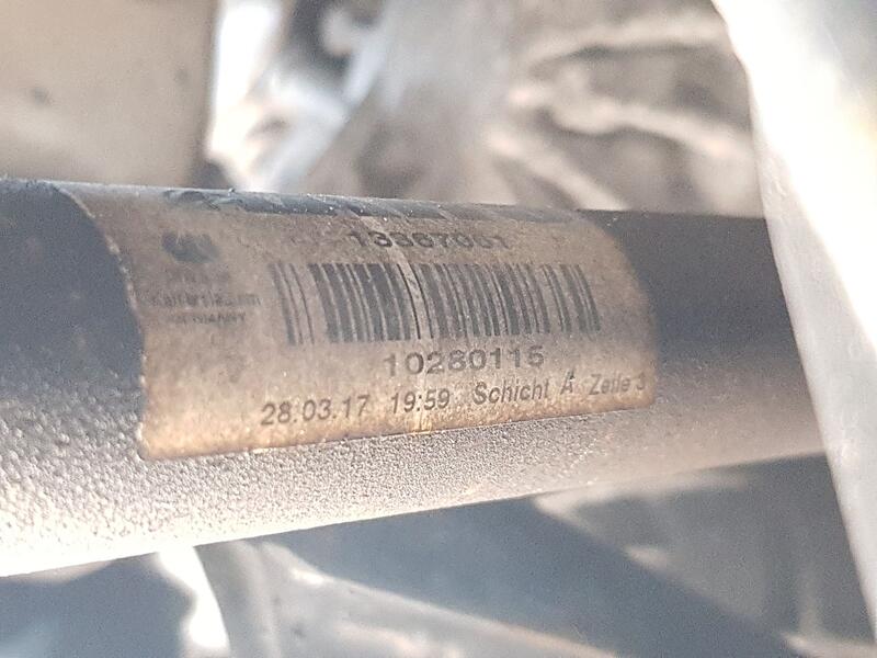 Transmision Delantera Izquierda para Opel Astra K (B16)