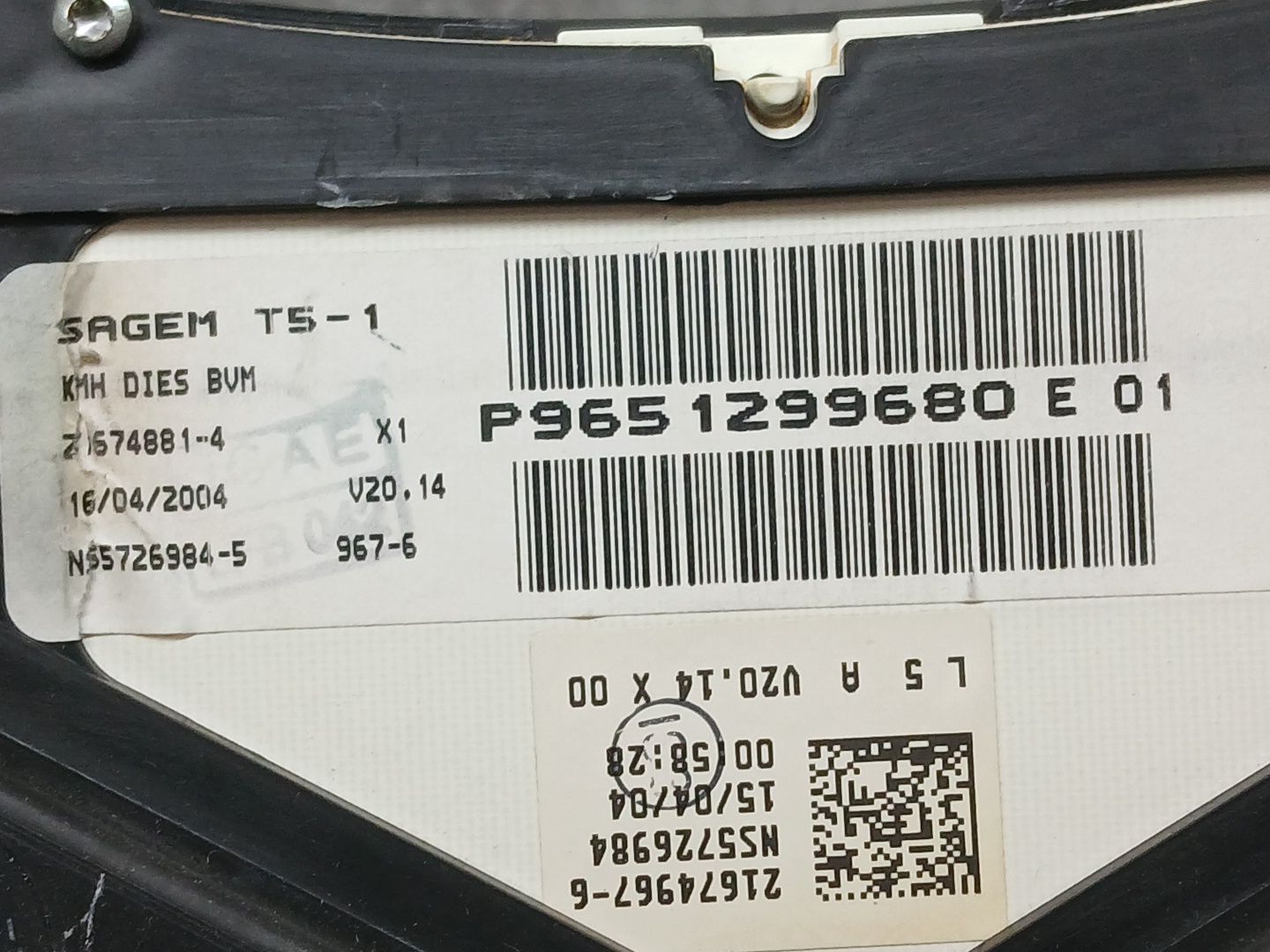 Cuadro Instrumentos para Peugeot 307 (S1)