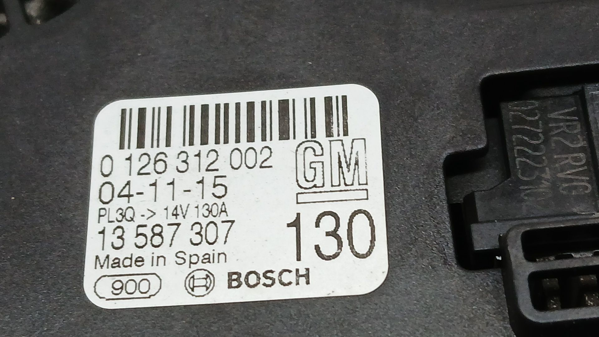 Alternador para Opel Astra K (B16)