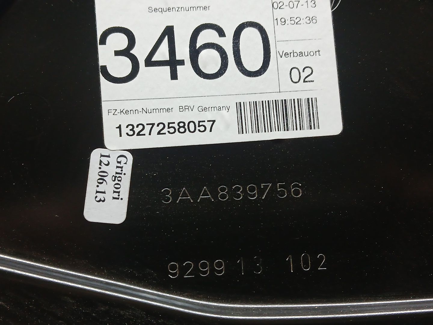 Elevalunas Trasero Derecho para Volkswagen Passat B7 (362)