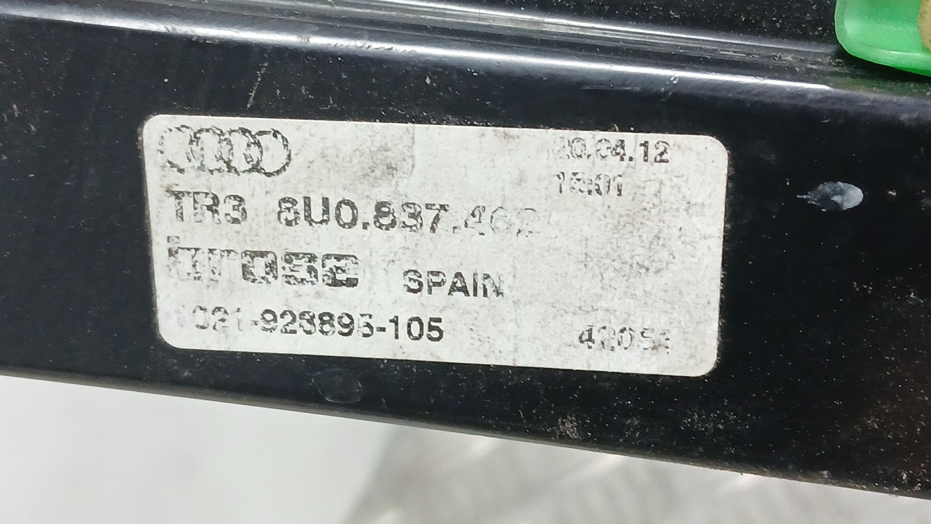 Elevalunas Delantero Derecho para Audi Q3 (8Ub, 8Ug)