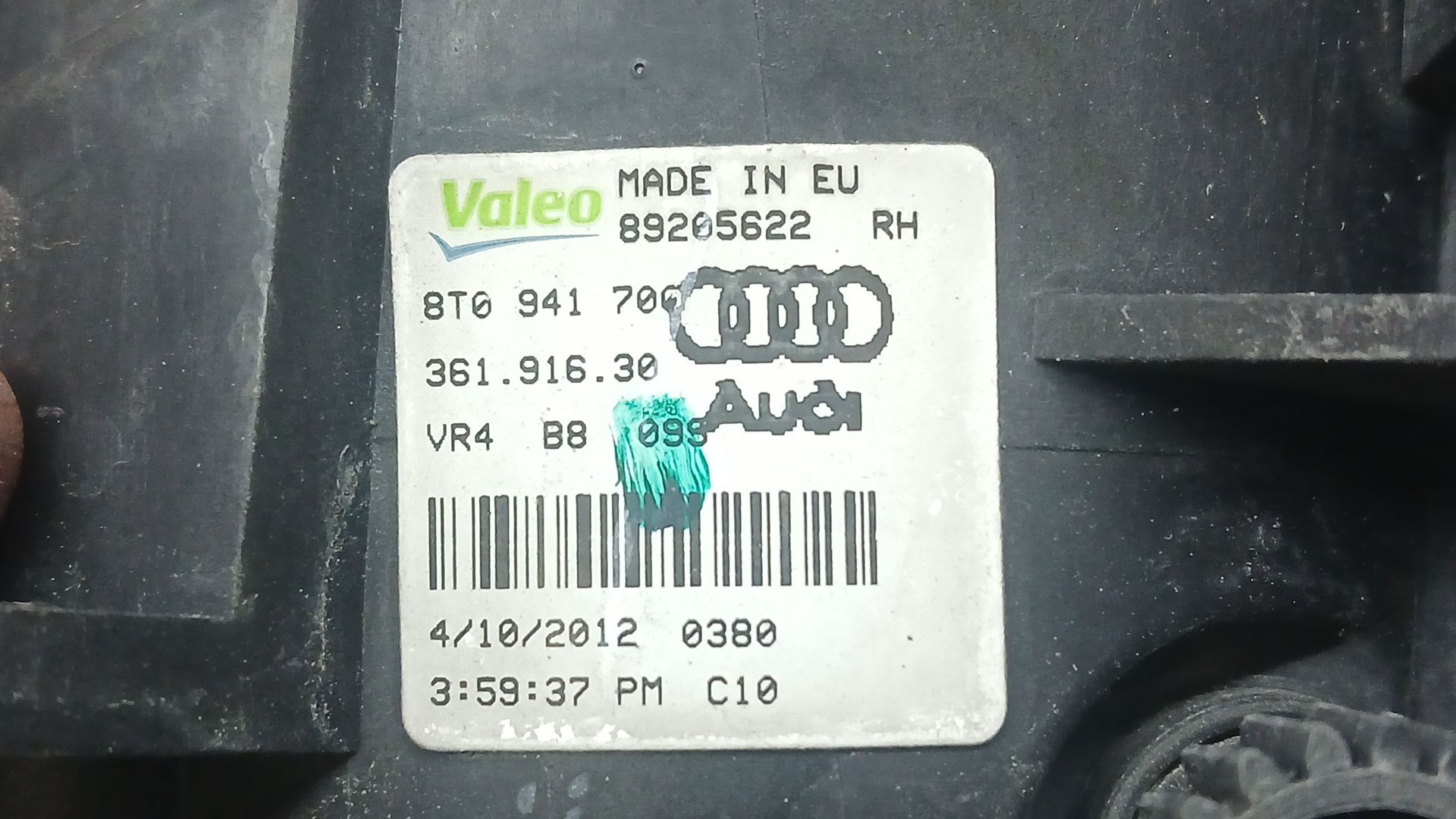 Faro Antiniebla Derecho para Audi Q3 (8Ub, 8Ug)