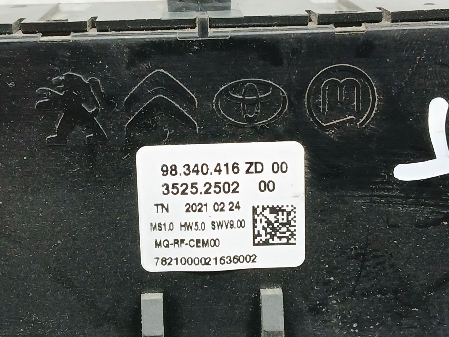 Mando Calefaccion / Aire Acondicionado para Peugeot Partner Furgoneta/Monovolumen (K9)