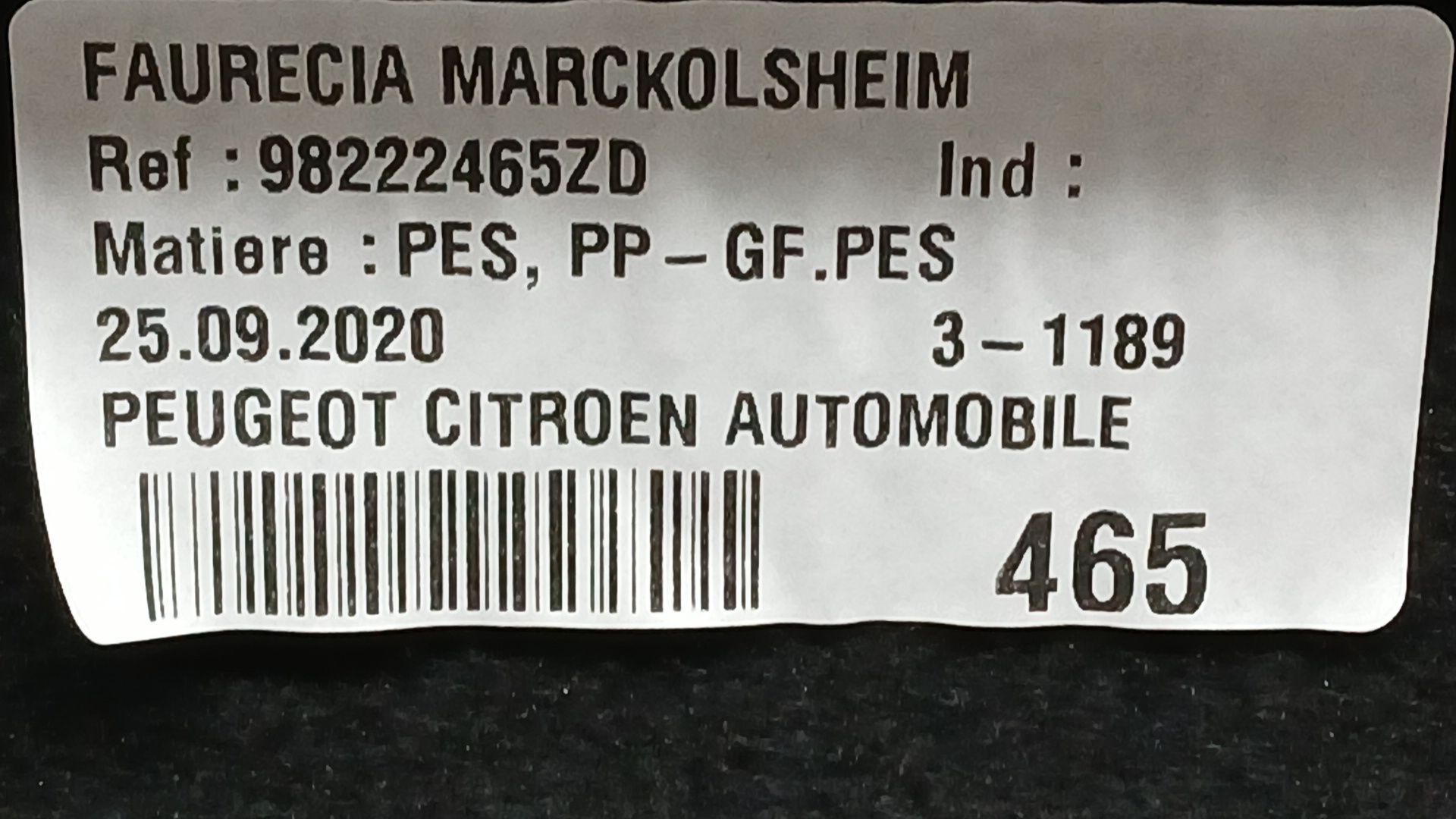 Bandeja Trasera para Peugeot 308 Ii (Lb_, Lp_, Lw_, Lh_, L3_)