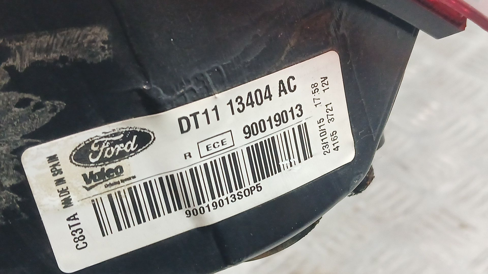 Piloto Trasero Derecho para Ford Transit Connect Monospace
